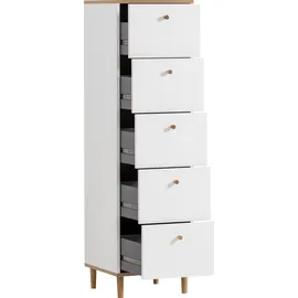 Schildmeyer Hilda 40 x 142 x 40 cm Weiß / Eiche