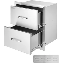 VEVOR BBQ Schubladen 45 x 52 cm Schubfach Schubladenschrank Aufbewahrung Grill Ablage