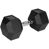 rebel electro Gusseiserne Hantel HEX 22,5 kg schwarz