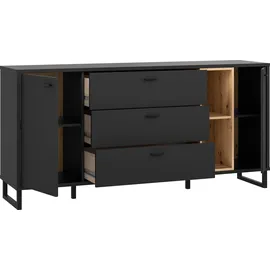 Forte Sideboard, Breite ca. 174 cm, schwarz