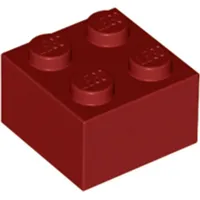 50 Stück LEGO Teil Nr. 3003 in Dunkelrot (Dark Red)