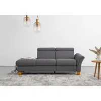 Home Affaire Recamiere HOME AFFAIRE "Lindgren", braun (espresso), B:206cm H:84cm T:93cm, 100% Polyester, Sofas, Recamiere, wahlweise motorische TV-Funktion, Bettkasten und Kopfteilverstellung