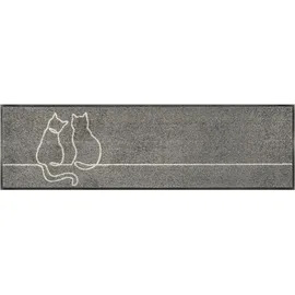 Wash+Dry Lovetails 50 x 75 cm Grau/Weiß