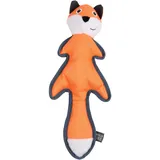 Dehner Wild Nature Hundespielzeug Outdoor Fox, inkl. Quietscher, ca. 42 x 18 x 7 cm, Oxford-Baumwolle, orange