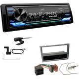 JVC Digital Autoradio DAB+ Bluetooth für Opel Corsa C 2000-2004 charcoal