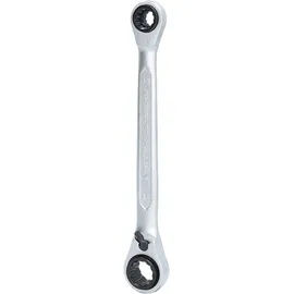 BRILLIANT TOOLS Doppel-Ratschenringschlüssel 4 in 1 10 x 13, 17 x 19 mm