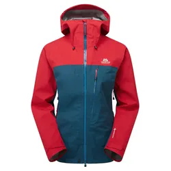 Mountain Equipment Makalu Wmns Jacket Damen Regenjacke rot/blau - 36