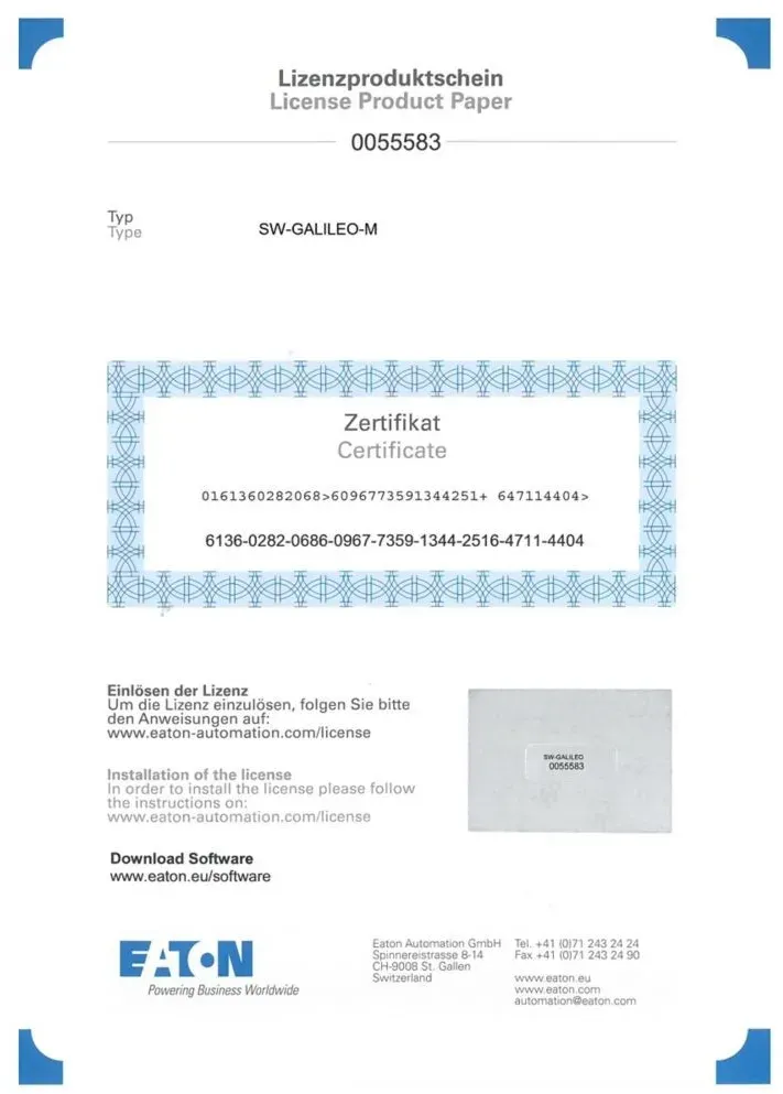 Eaton Visualisierungssoftware SW-GALILEO