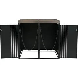 MCW Mülltonnenverkleidung MCW-O67 125 x 84 cm anthrazit
