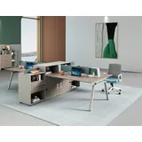 xl moebel gmbh Teambürotisch Tisch Schreibtisch Co Working Gemeinschaftsschreibtisch 4 Personen),