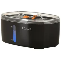 rojeco Wasserbrunnen für Haustiere 2,5L (schwarz)