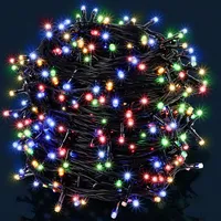 monzana Lichtervorhang LED 400 LED 40 m Bunt