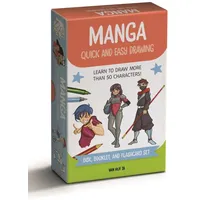 david and charles ltd Papeterie/PBS / Manga Quick and Easy Drawing Deck | Gr.: onesize
