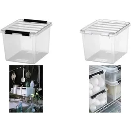 SmartStore Aufbewahrungsbox CLASSIC 3 3 Liter transparent / weiß