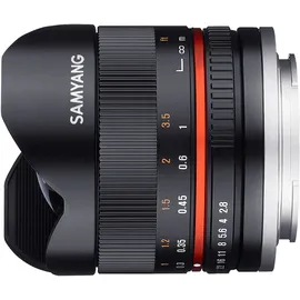 Samyang 8mm F2,8 Fisheye UMC II Canon M schwarz