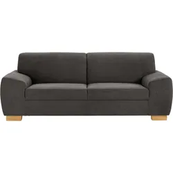 2,5-Sitzer DOMO COLLECTION "Incanto, kubische Formensprache, komfortabel, flache Armlehnen", braun (espresso), B:220cm H:81cm T:89cm, Sofas