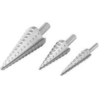 TOOLCRAFT HSS Stufenbohrer-Set 4-12 mm/4-20 mm/6-30 mm 3 Stück
