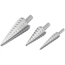 TOOLCRAFT HSS Stufenbohrer-Set 4-12 mm/4-20 mm/6-30 mm 3 Stück