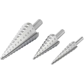 TOOLCRAFT HSS Stufenbohrer-Set 4-12 mm/4-20 mm/6-30 mm 3 Stück