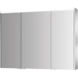 Jokey - Sieper Spiegelschrank Dekor ALU III-HL LED 100cm weiß Aluminium