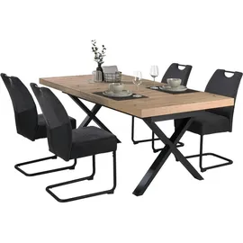 Mäusbacher TAVOLO PLUS 200 x 79,5 x 100 cm Asteiche Dekor/Schwarz