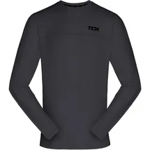 TCA Jungen Element Langarm Rundhalsausschnitt Laufshirt - Grau, 8-10 Jahre - 8-10 Jahre
