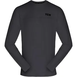 TCA Jungen Element Langarm Rundhalsausschnitt Laufshirt - Grau, 8-10 Jahre - 8-10 Jahre