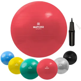 Matchu Sports Gymnastikball Rot 55 cm