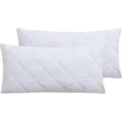 Kopfkissen MY HOME "Microlux Kopfkissen 40x80 cm, 80x80 cm", weiß, B:40cm L:80cm, Bezug: 100% Polyester. Füllung: 100% Polyester, Kopfkissen, Kissen im Spar-Set