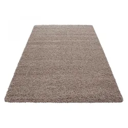 Hochflor Teppich Flauschiger Langflor, Shaggy, Rechteckig, ca. 50 mm Florhöhe