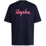 Rapha Cotton Logo kurzarm T-Shirt Blau XL