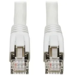 Eaton Tripp Lite Series Cat8 25G/40G Certified Snagless Shielded S/FTP Ethernet Kabel (RJ45 Stecker/Stecker), PoE, White