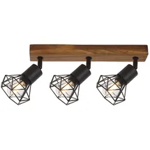 Rabalux Zeus 3x40 W quadratisch Holz