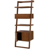 MCW Leiterregal MCW-M86-LR, Mit einer Schublade und einem Fach mit zwei Türen braun