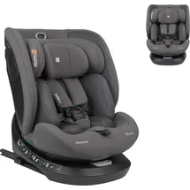 KIKKABOO i-Size Kindersitz i-Hike (40-150 cm) Isofix, 360° drehbar, verstellbar grau - Grau/Schwarz