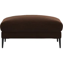 Pouf FLEXLUX "Belle Polsterhocker, Sitzhocker", braun (tobacco), B:95cm H:43cm T:73cm, Poufs, Skandinavisches Design, In hochwertiger Verarbeitung