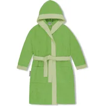 Normani Kinder Bademantel aus Bio-Baumwolle Elounda in Grün | Gr.: 98/104