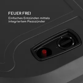 Blumfeldt Terrassenheizer Gasheizstrahler 40 kW schwarz