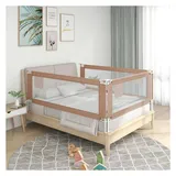 vidaXL Bettschutzgitter 200 x 25 cm taupe