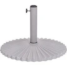Beliani Schirmständer Metall 21 kg Grau