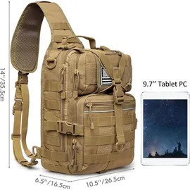 luxuskollektion Taktischer Sling Rucksack Militär Schultertasche Outdoor Camping