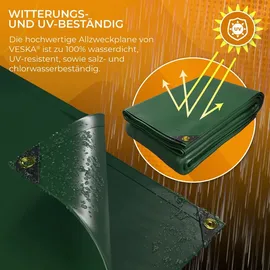 veska Profi Abdeckplane 400 x 600 cm Grün