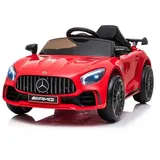 COFI 1453 Kinderfahrzeug - Elektro Auto "Mercedes GT R" - lizenziert - 12V4,5AH, 2 Motoren- 2,4Ghz Fernsteuerung, MP3 Rot