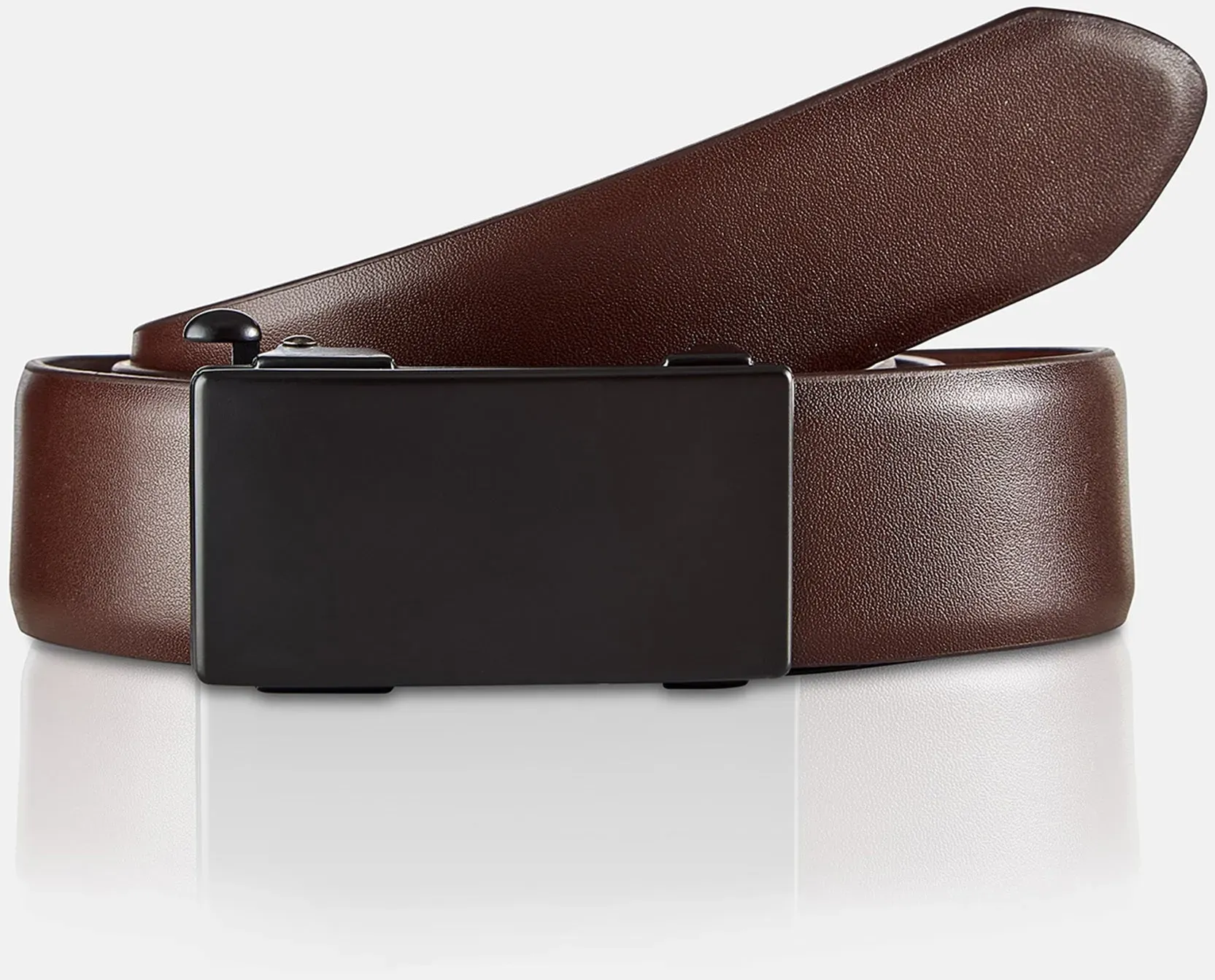 Citybelt mit Koppel-Schließe - Dark Brown - 85