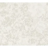 A.S. Création New Walls Vliestapete Bäume creme Floral, 10,05