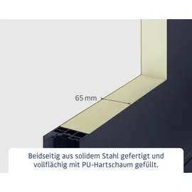 Hörmann ISOPRO IP 410S links 110 x 210 cm anthrazit metallic