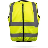 Korntex Hi-Vis Motorradweste, Warnweste Motorradfahrer, KXMOTOGXL, Signal-Gelb XL