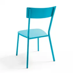 Oviala Business Blauer Stahlstuhl - Oviala