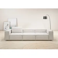 Places of Style 3,5-Sitzer Watertown, modernes Big-Sofa XXL, 336 cm Breite, auch in Feincord, Riesiges Designersofa mit viel Platz & weichen Bezügen in Trendfarben weiß 336 cm x 68 cm x 98 cm