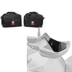 Set: Alukoffer Innentaschen passend für BMW R 1250 / 1200 GS / Adventure 04-23 Koffer Taschen Bagtecs MS1 + Handprotektoren Verlängerung passend für BMW R 1250 GS 19-23 schwarz